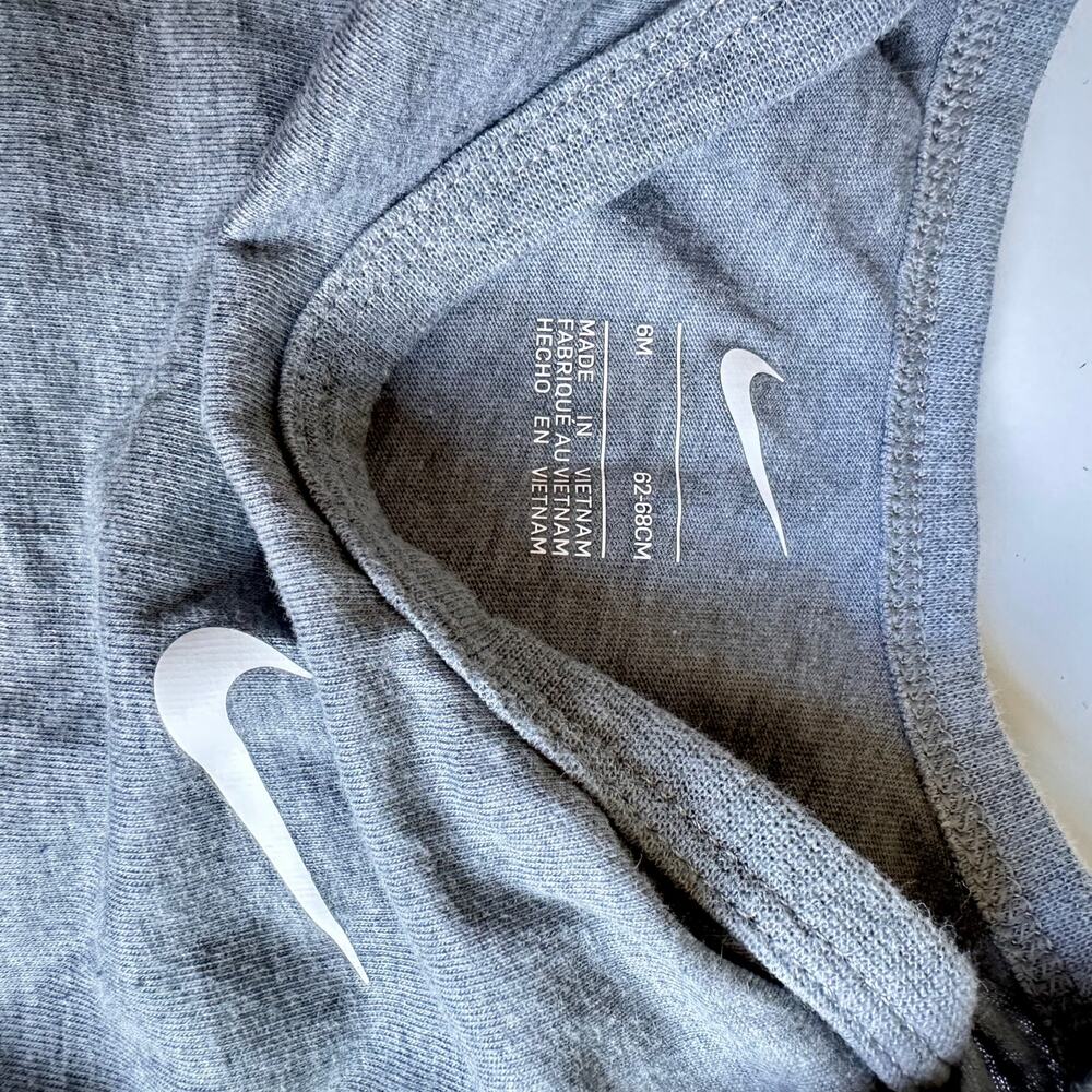 Nike Bodysuit Bundle - Gray and White - Short Sleeve 6 months - Picture 5 of 5